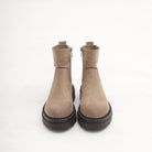 STIVALETTO FIBBIA POSTERIORE TAUPE 