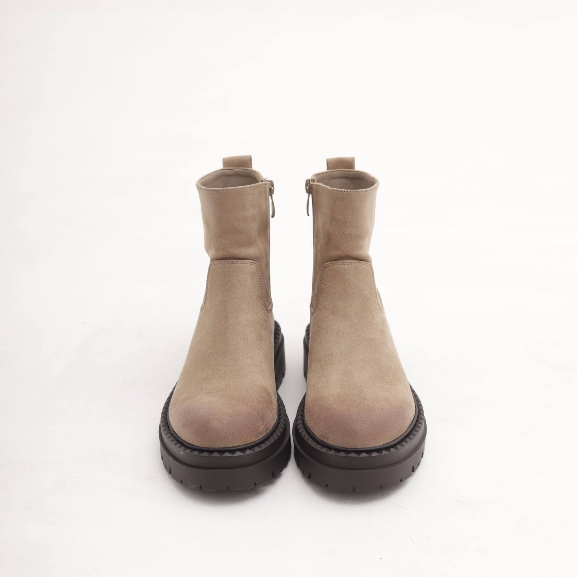 STIVALETTO FIBBIA POSTERIORE TAUPE 