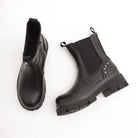 STIVALETTO ELASTICO BORCHIE NERO 