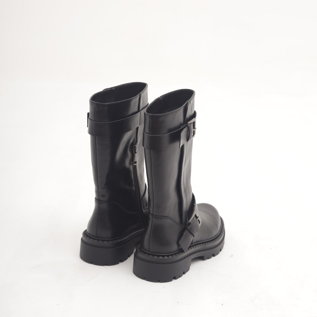 STIVALE BIKER ALTO NERO 