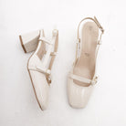 SLINGBACK CINTURINO PANNA 