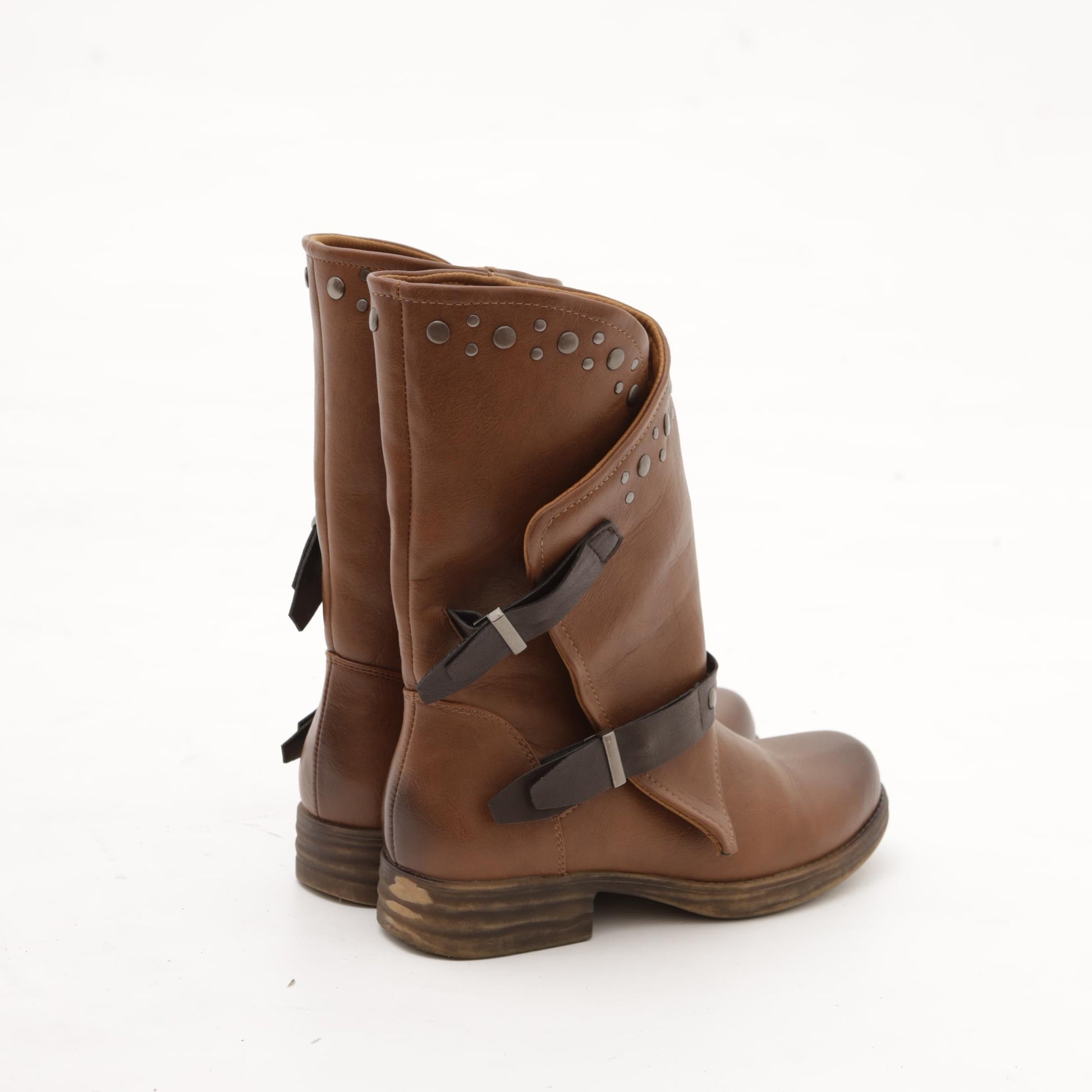 BIKER ASIMMETRICI MARRONE MP647-2PUMARRONE CHOCOLA