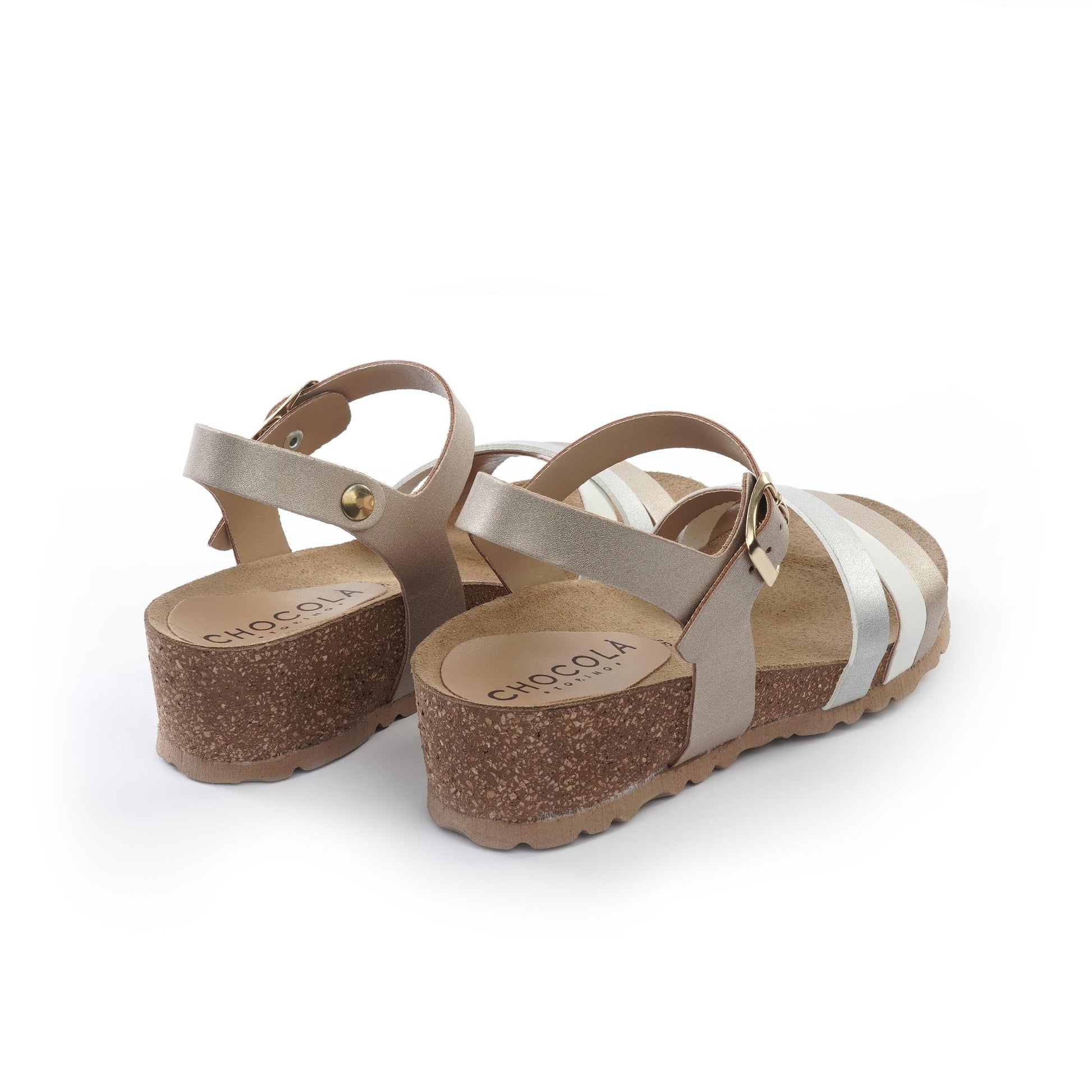 SANDALO BIO ZEPPA FASCE INCROCIATE BIANCO<BR/><BR/> 