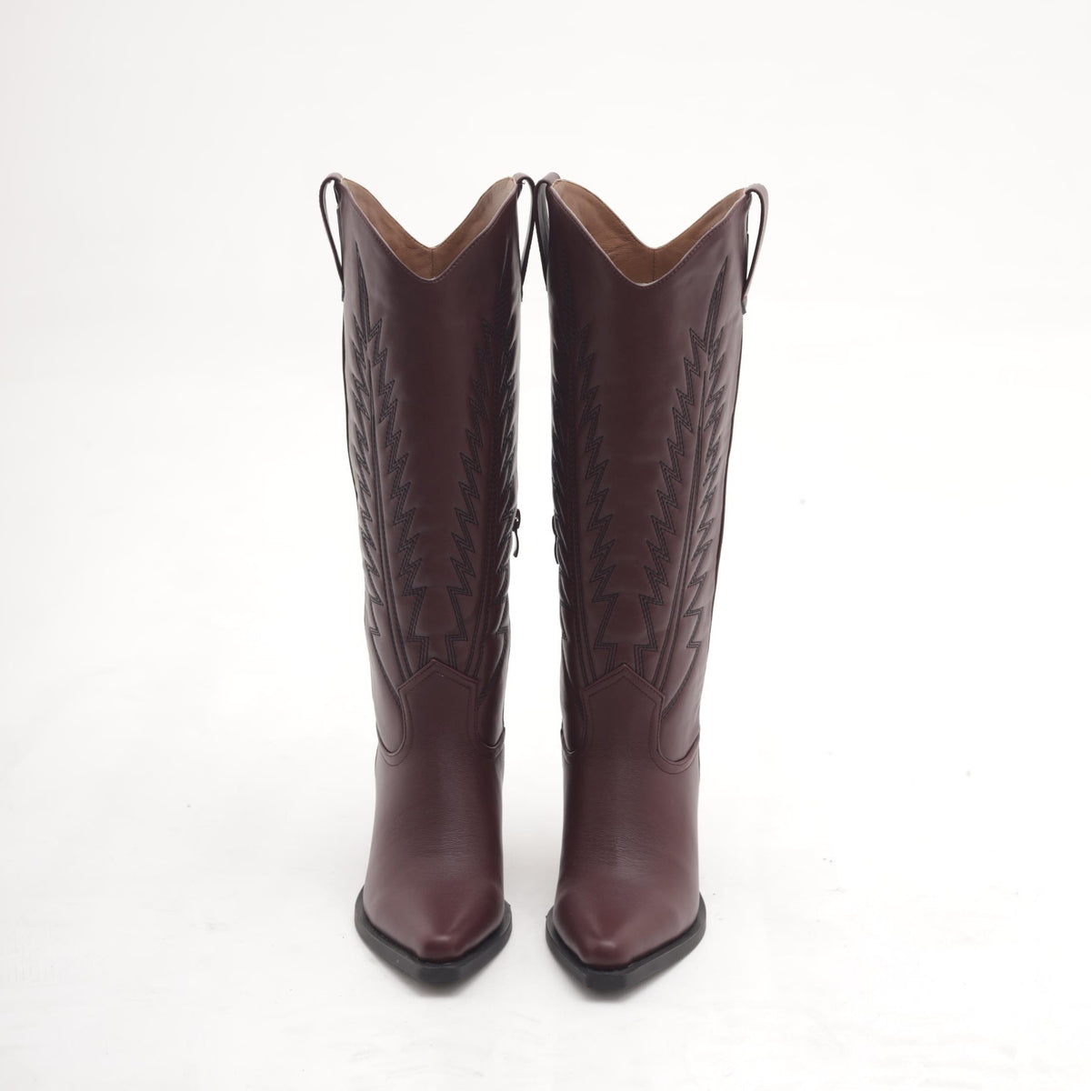 STIVALE TEXANO TACCO BORDEAUX 