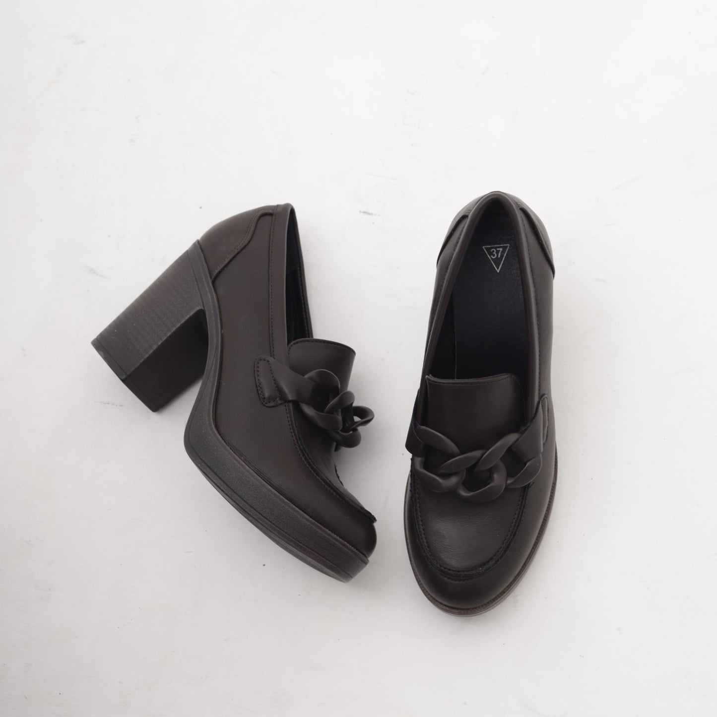 MOCASSINO TACCO CATENA TESTA DI MORO MP354-1PUTM CHOCOLA