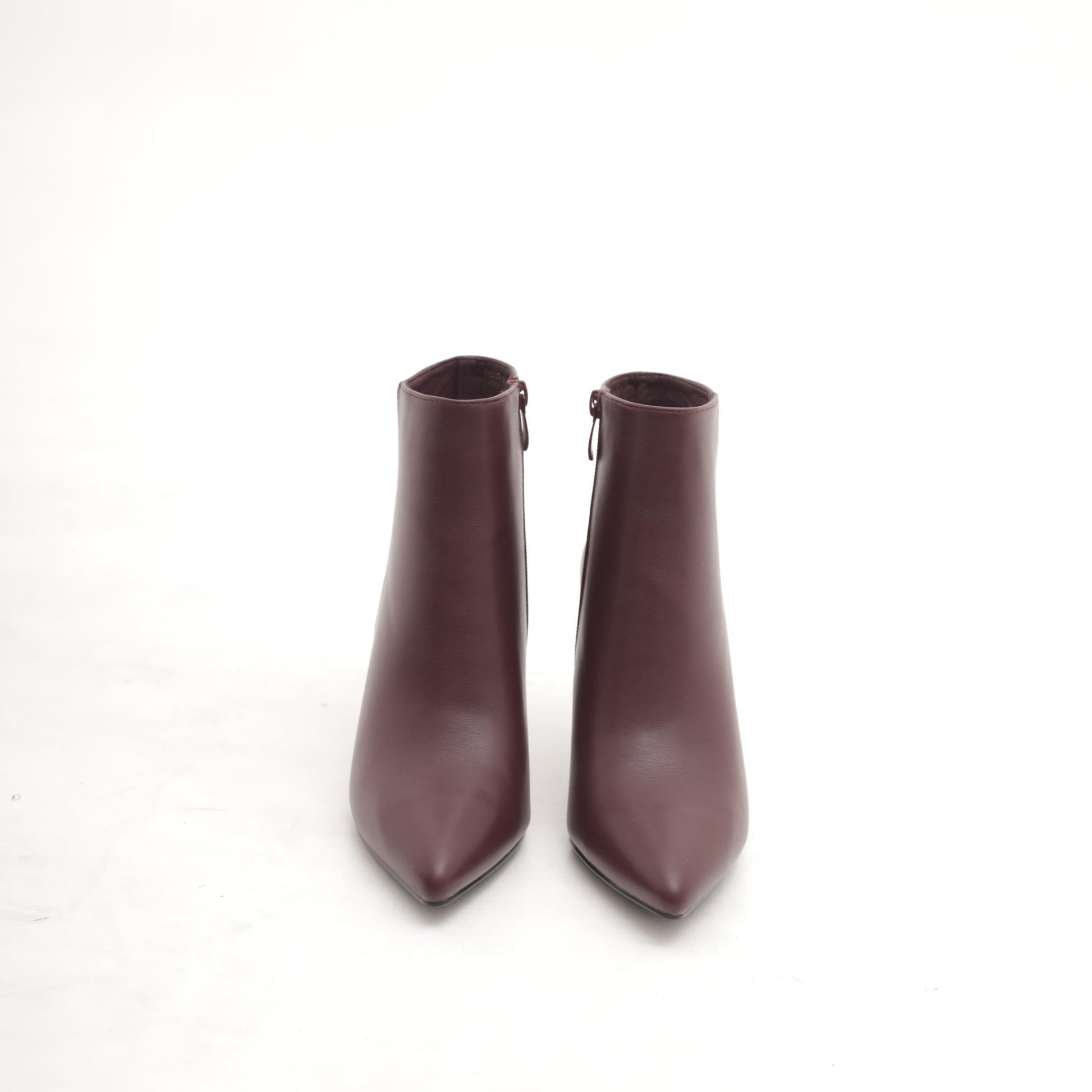 TRONCHETTO BASSO LISCIO BORDEAUX 