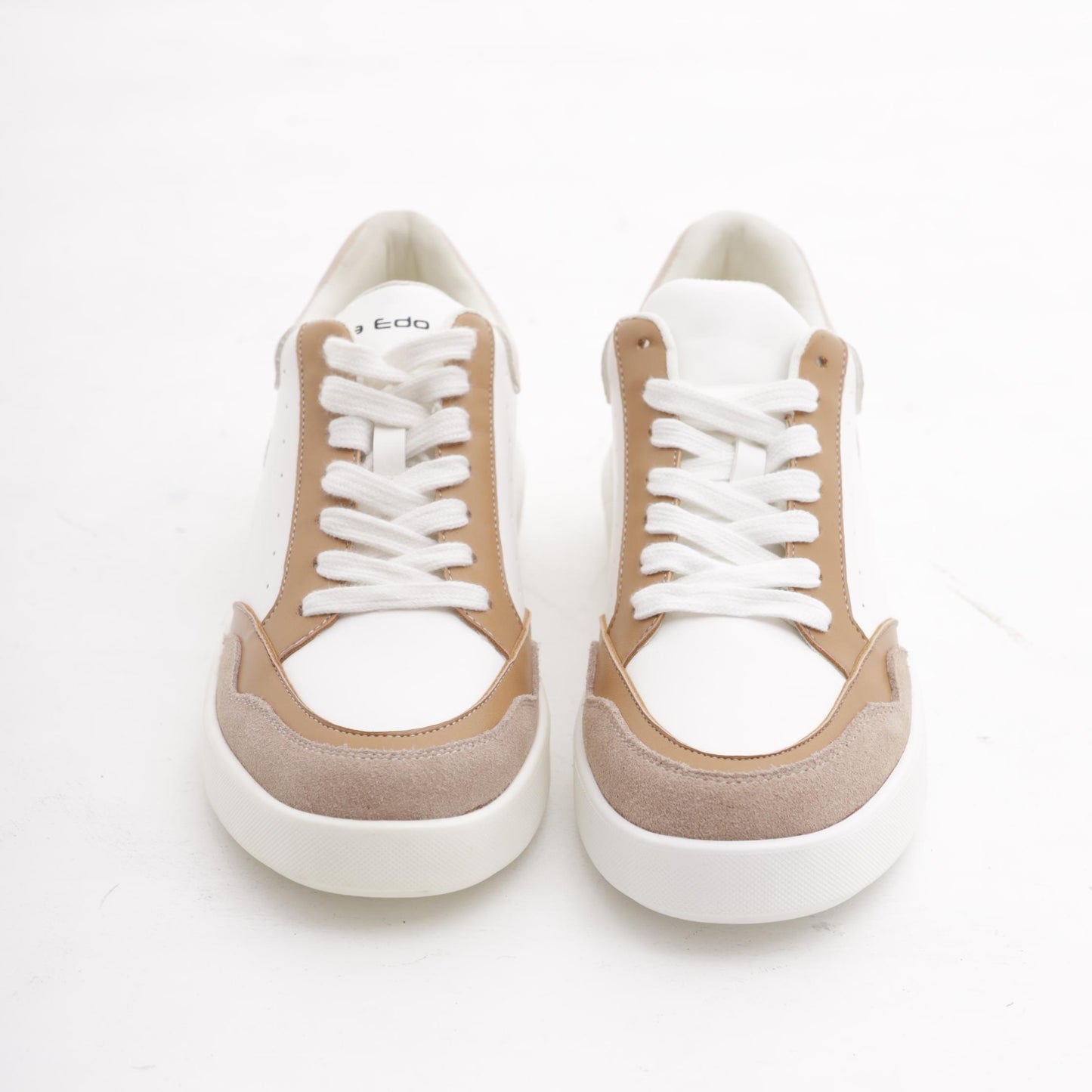 SNEAKERS WAVE BIANCO/CUOIO<BR/> 