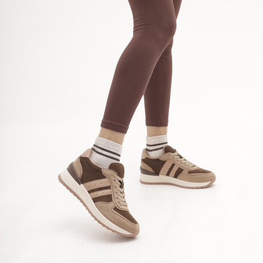 SNEAKERS ALTA RUNNING MARRONE 