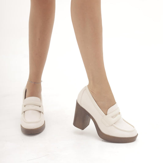 MOCASSINO TACCO PANNA MP354PUPANNA CHOCOLA