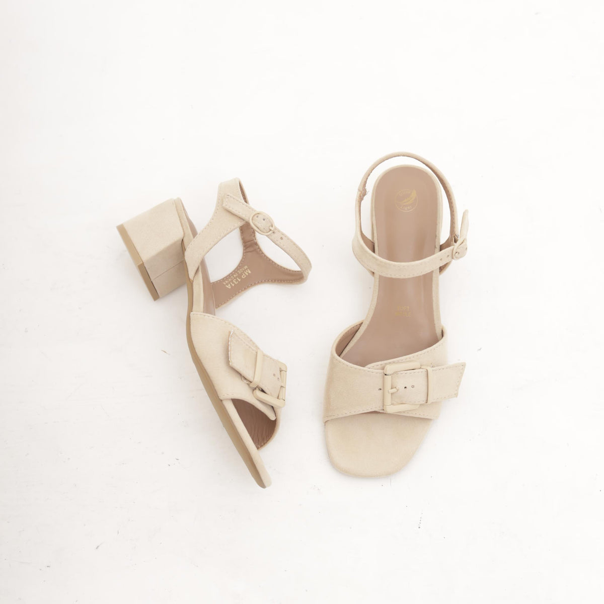 SANDALO FIBBIA BEIGE 