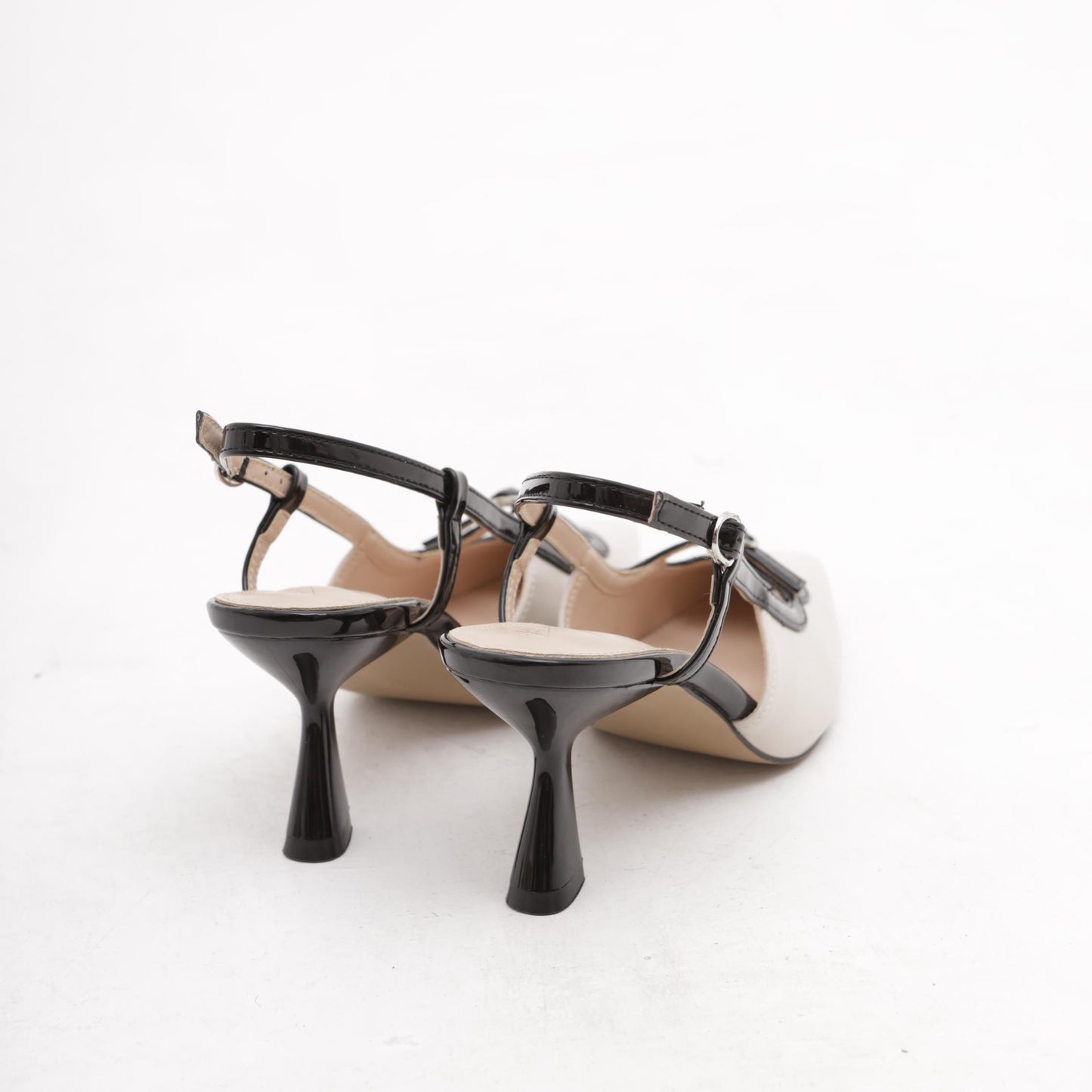 SLINGBACK ROCCHETTO BICOLORE PANNA 