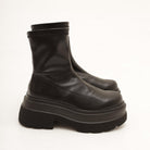 STIVALETTO STRETCH PLATFORM NERO 