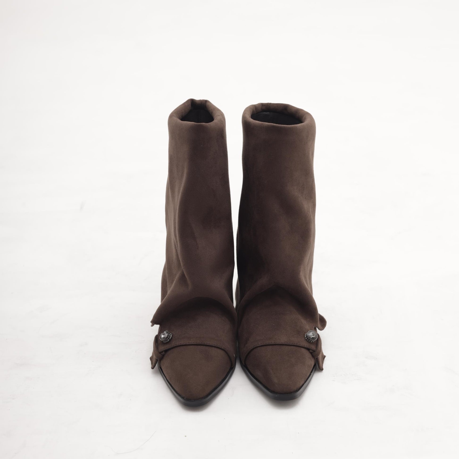 STIVALE TACCO RISVOLTATO TESTA DI MORO MP2738-2PUTM CHOCOLA