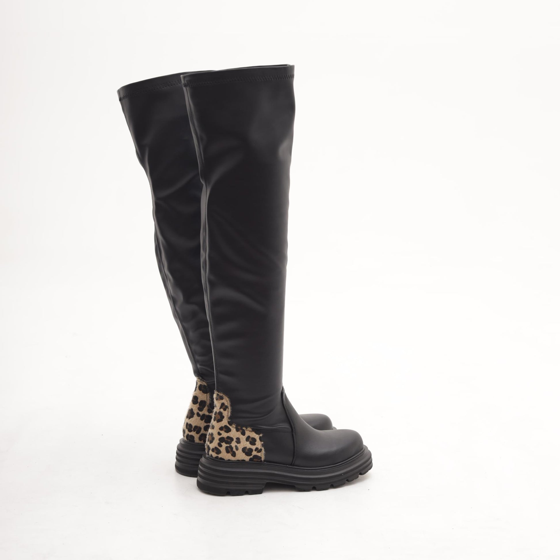 STIVALE CUISSARD STRETCH ANIMALIER MP2712-3PULE CHOCOLA