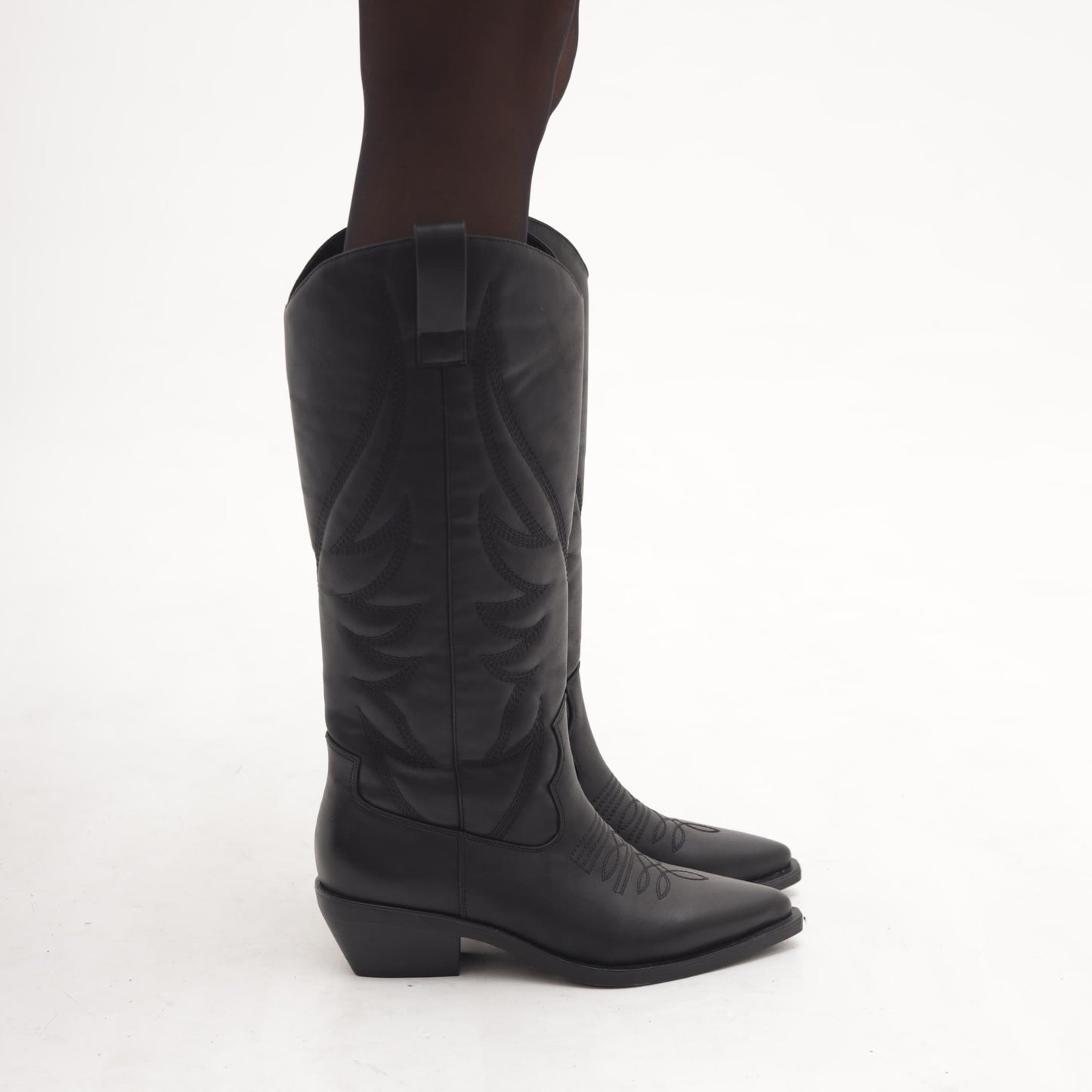 STIVALE CAMPEROS RICAMO NERO MP2702-3PUNE CHOCOLA