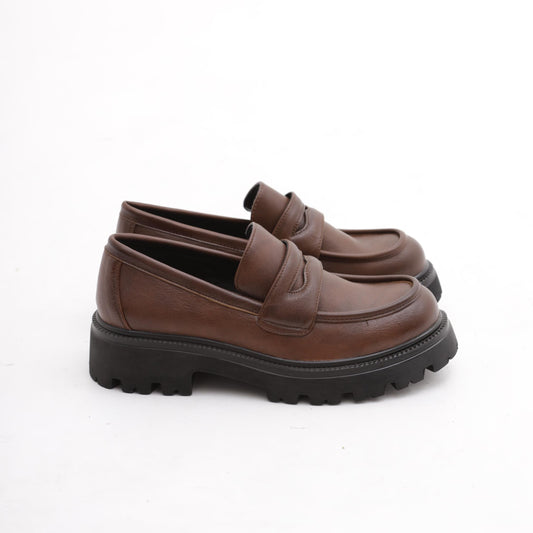 MOCASSINO SUOLA ALTA MARRONE MP621PUMR CHOCOLA