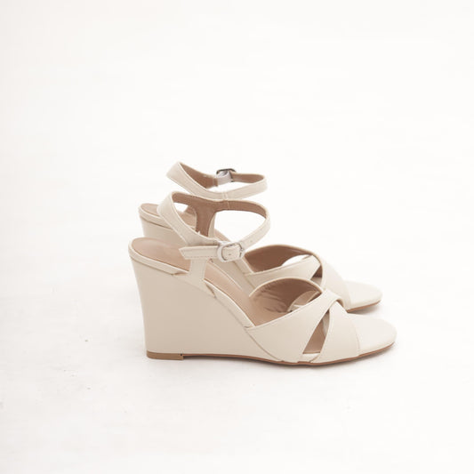 SANDALO ZEPPA INCROCIATO BEIGE 