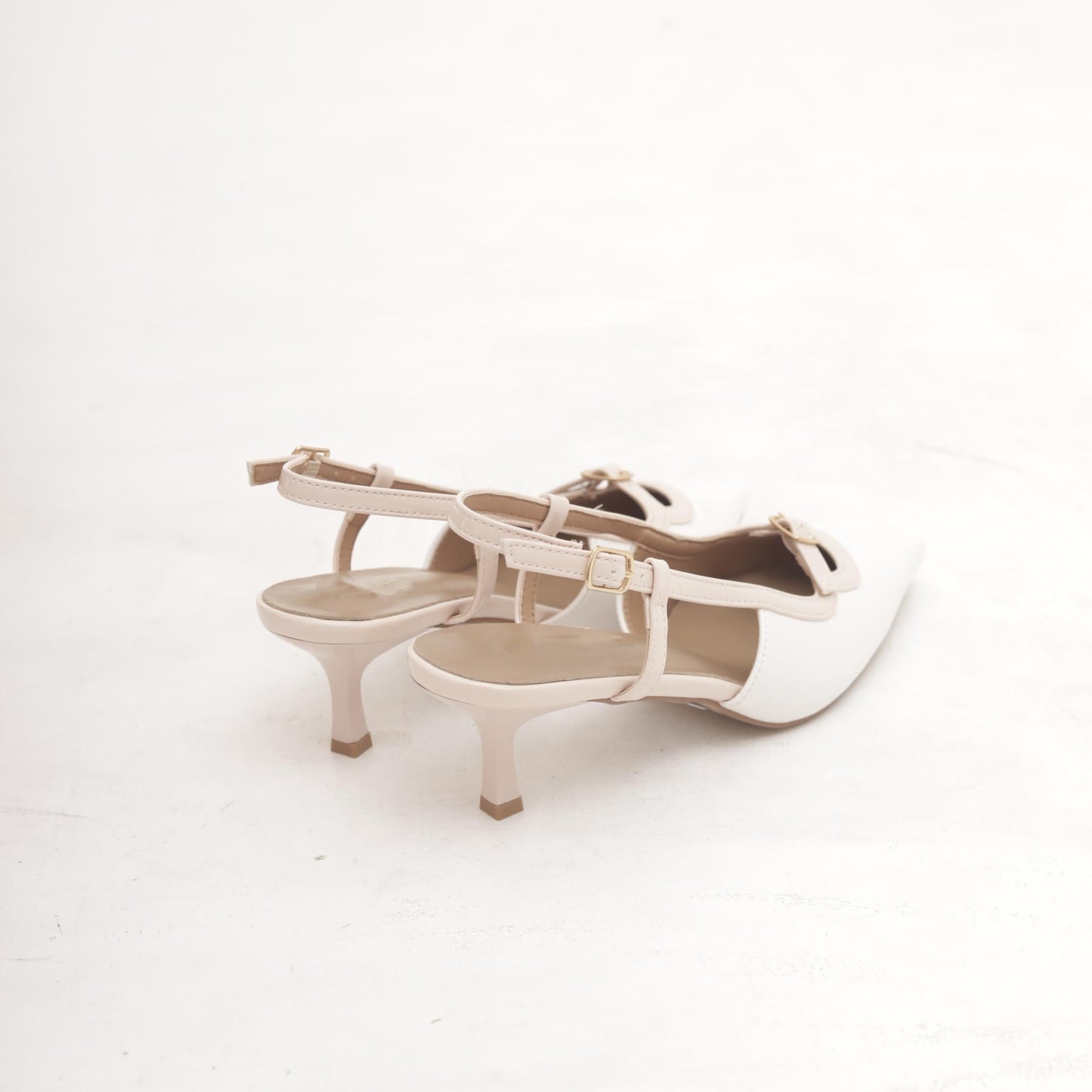 SLINGBACK BICOLORE NUDE 