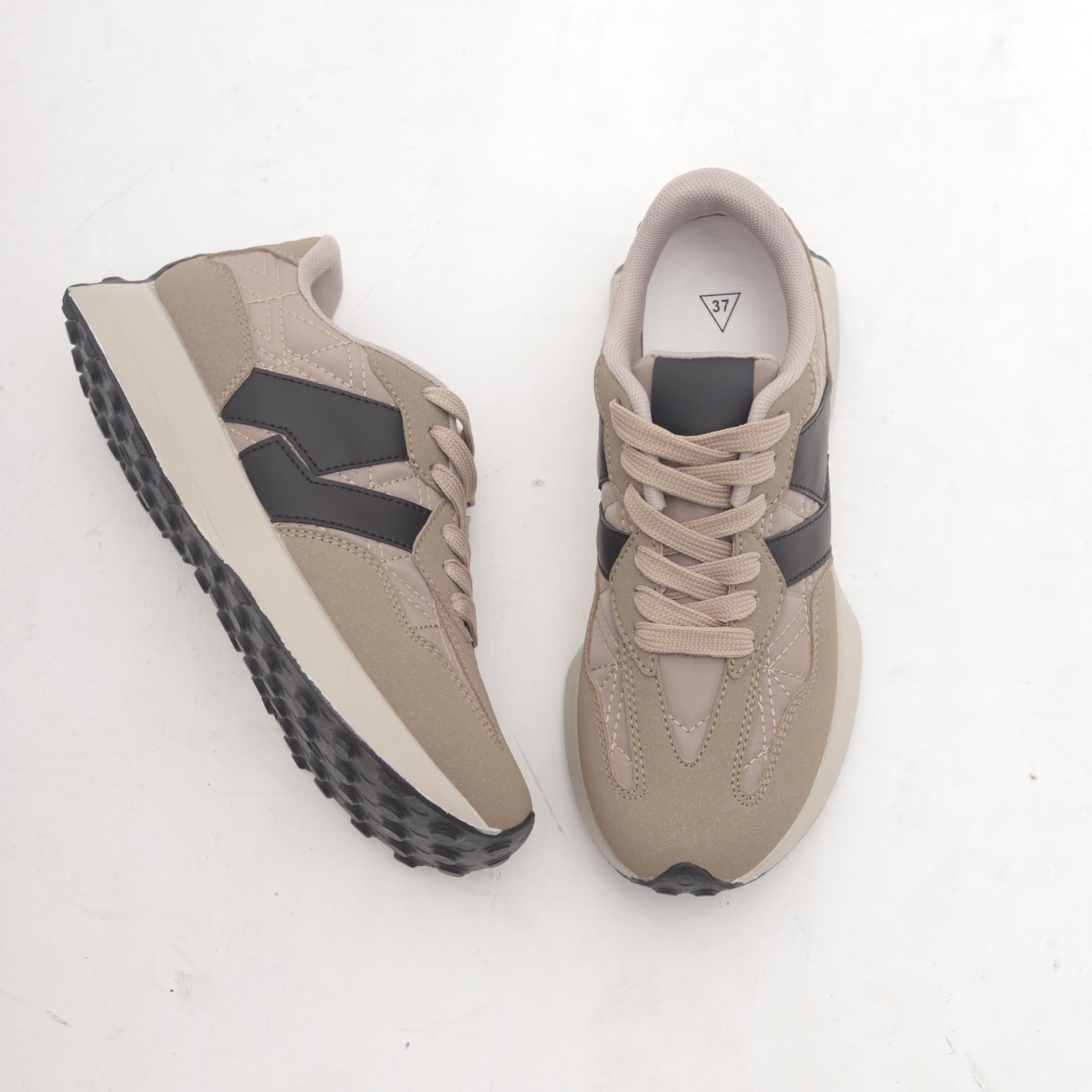 SNEAKERS RUNNING RETRO BEIGE MP1001TXBE CHOCOLA