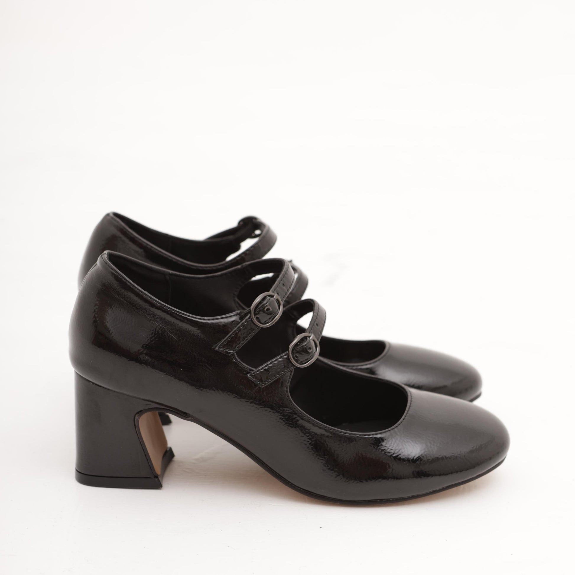 MARY JANE 2 CINTURINI NERO MP70012-2VNE CHOCOLA