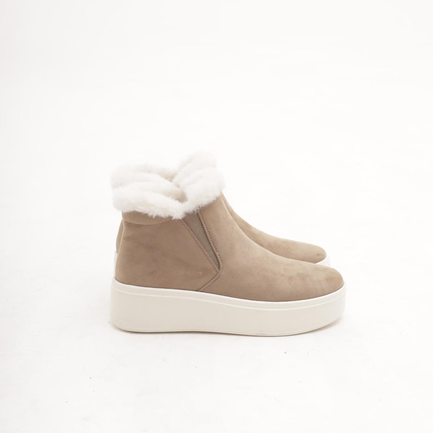 STIVALETTO SNEAKERS PLATFORM TAUPE 