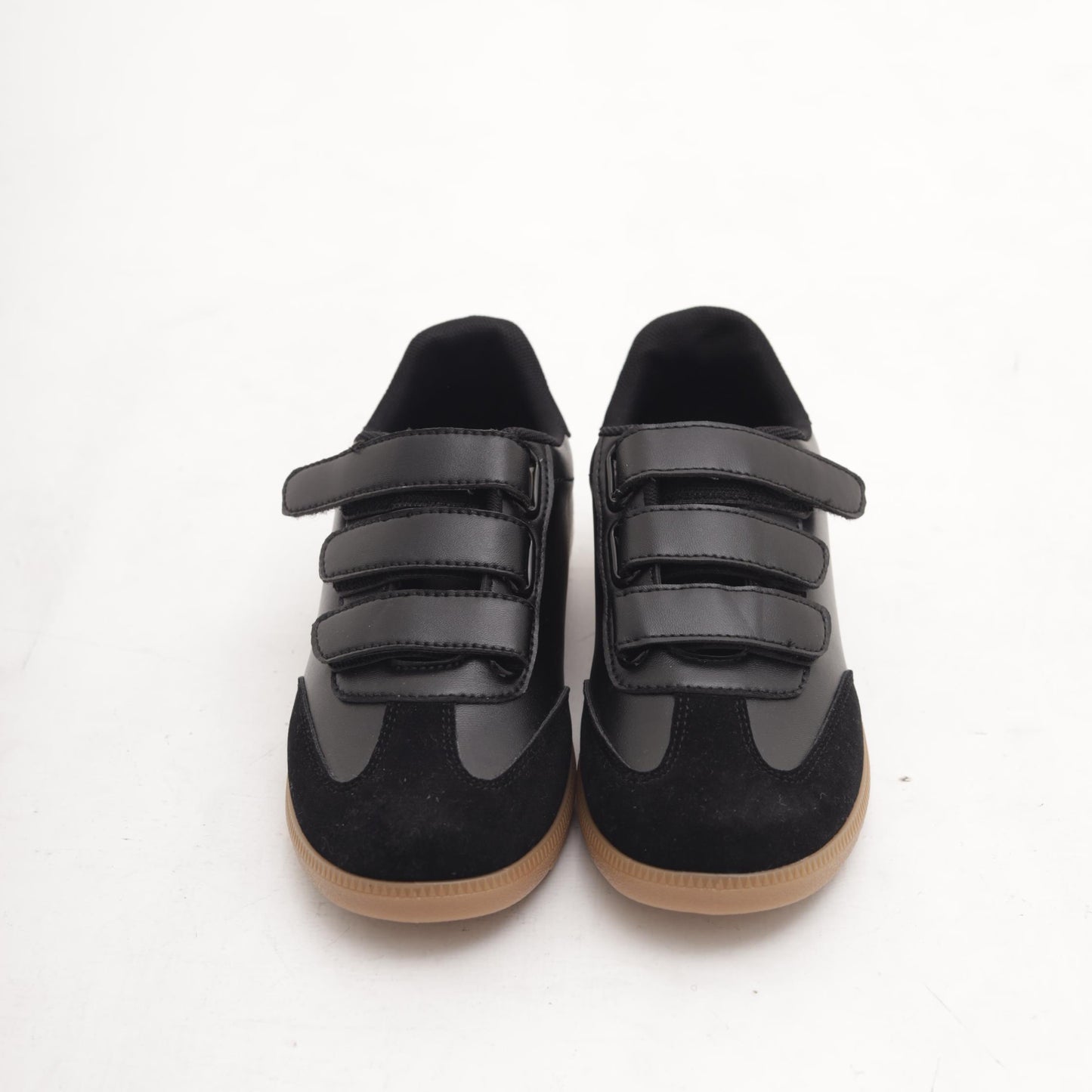 SNEAKERS FLAT STRAPPO NERO MP902-4PUNE CHOCOLA