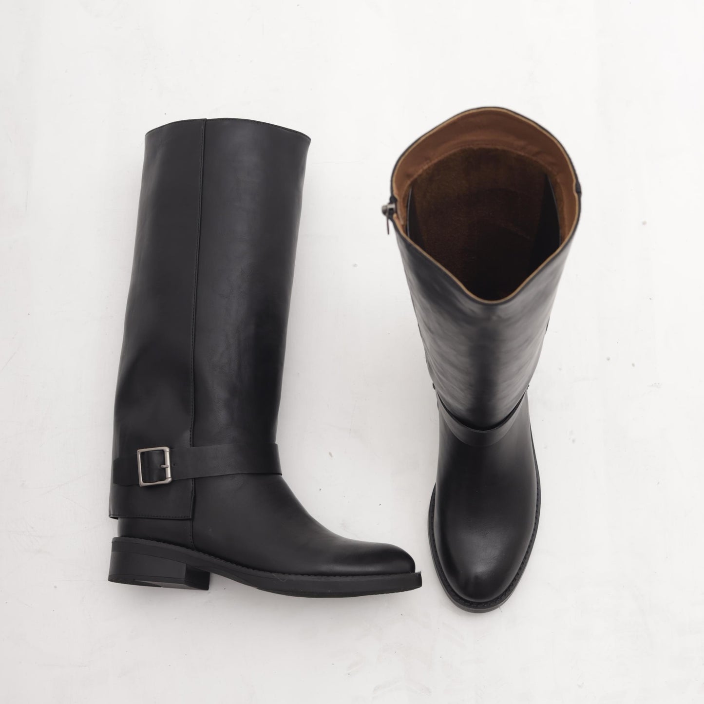 STIVALE CAVALLERIZZO RISVOLTATO NERO MP2753-2PUNE CHOCOLA