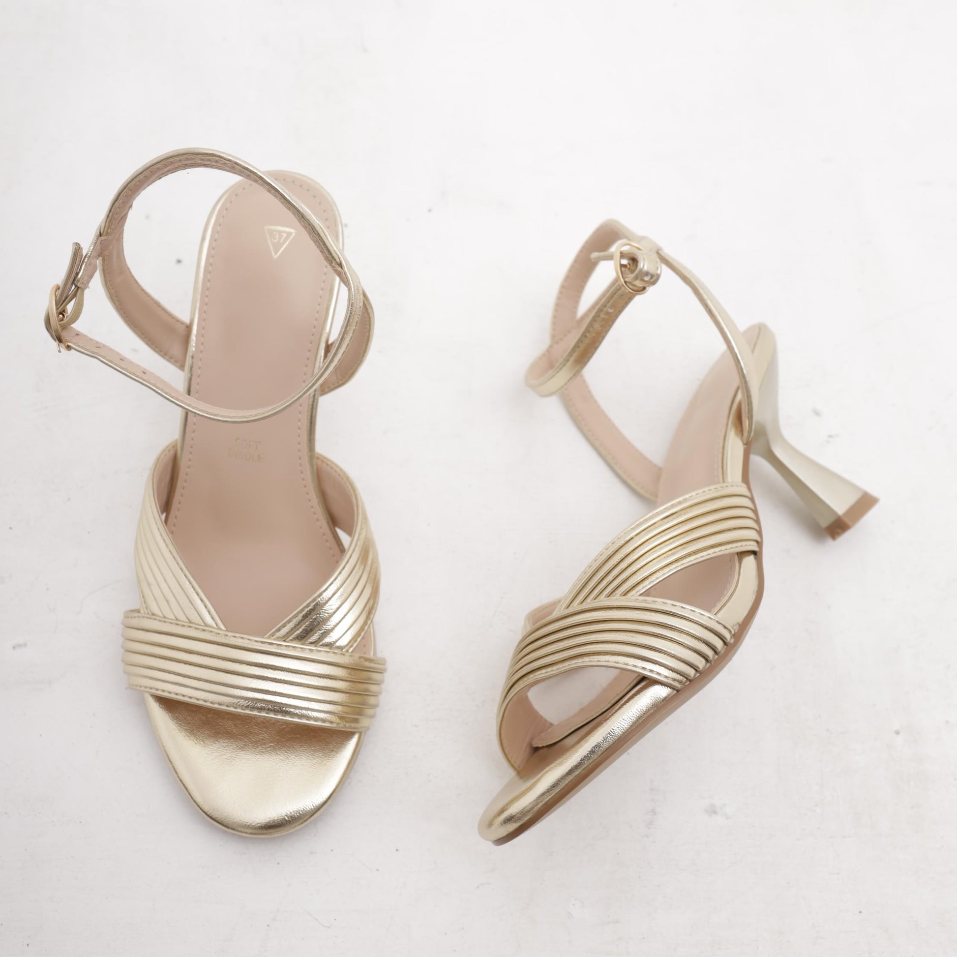 SANDALO V RIGATO PLATINO 