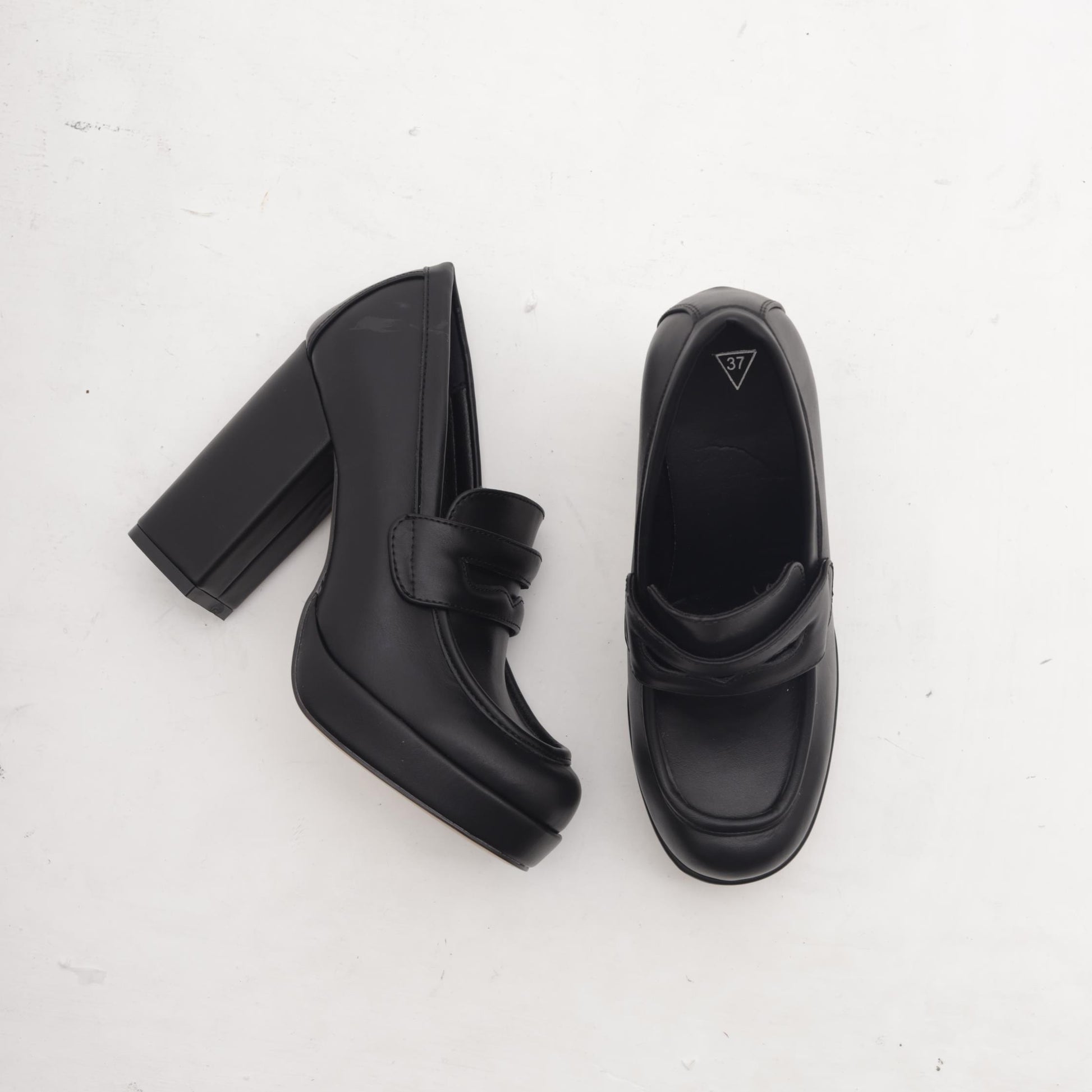 MOCASSINO TACCO ALTO NERO 