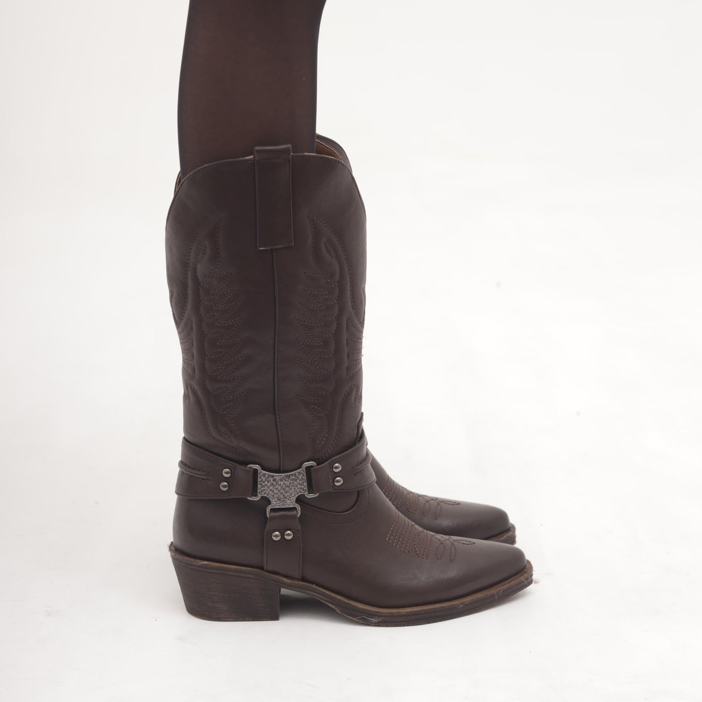 STIVALE TEXANO GHETTA TESTA DI MORO MP2737-4PUTM CHOCOLA