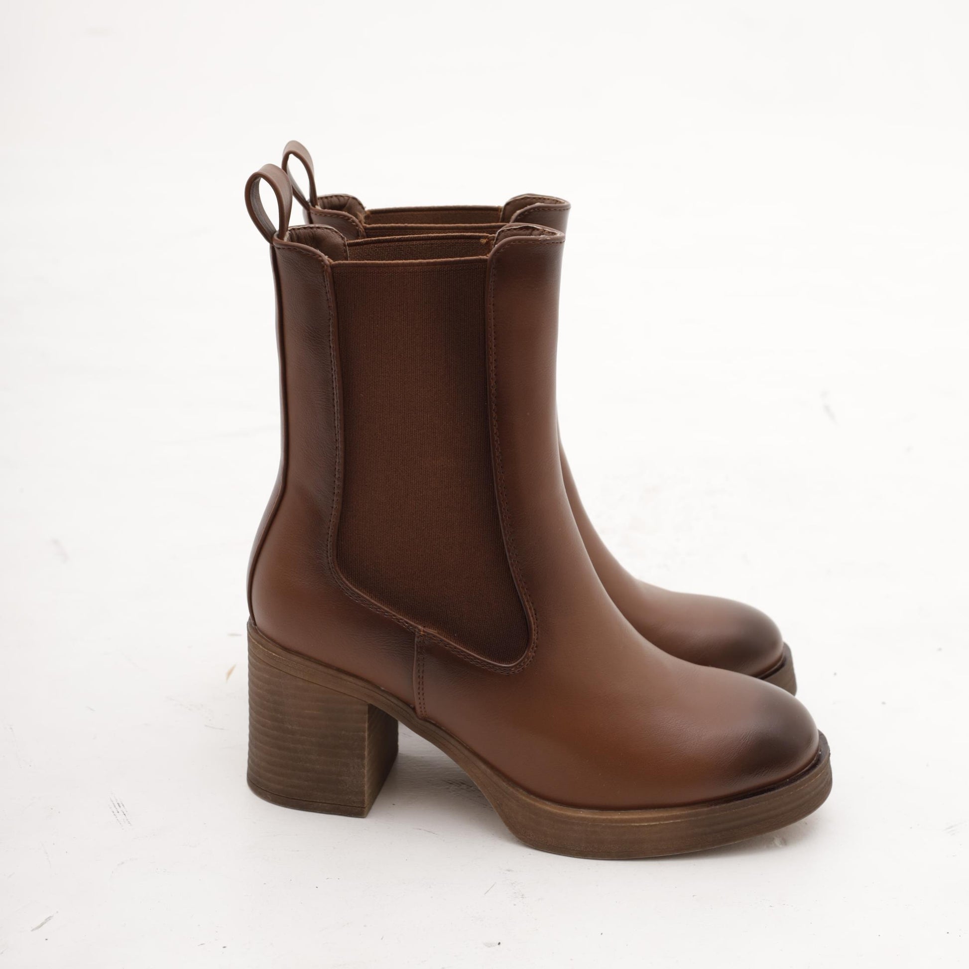 TRONCHETTO BASSO ELASTICI MARRONE MP749-1PUMR CHOCOLA