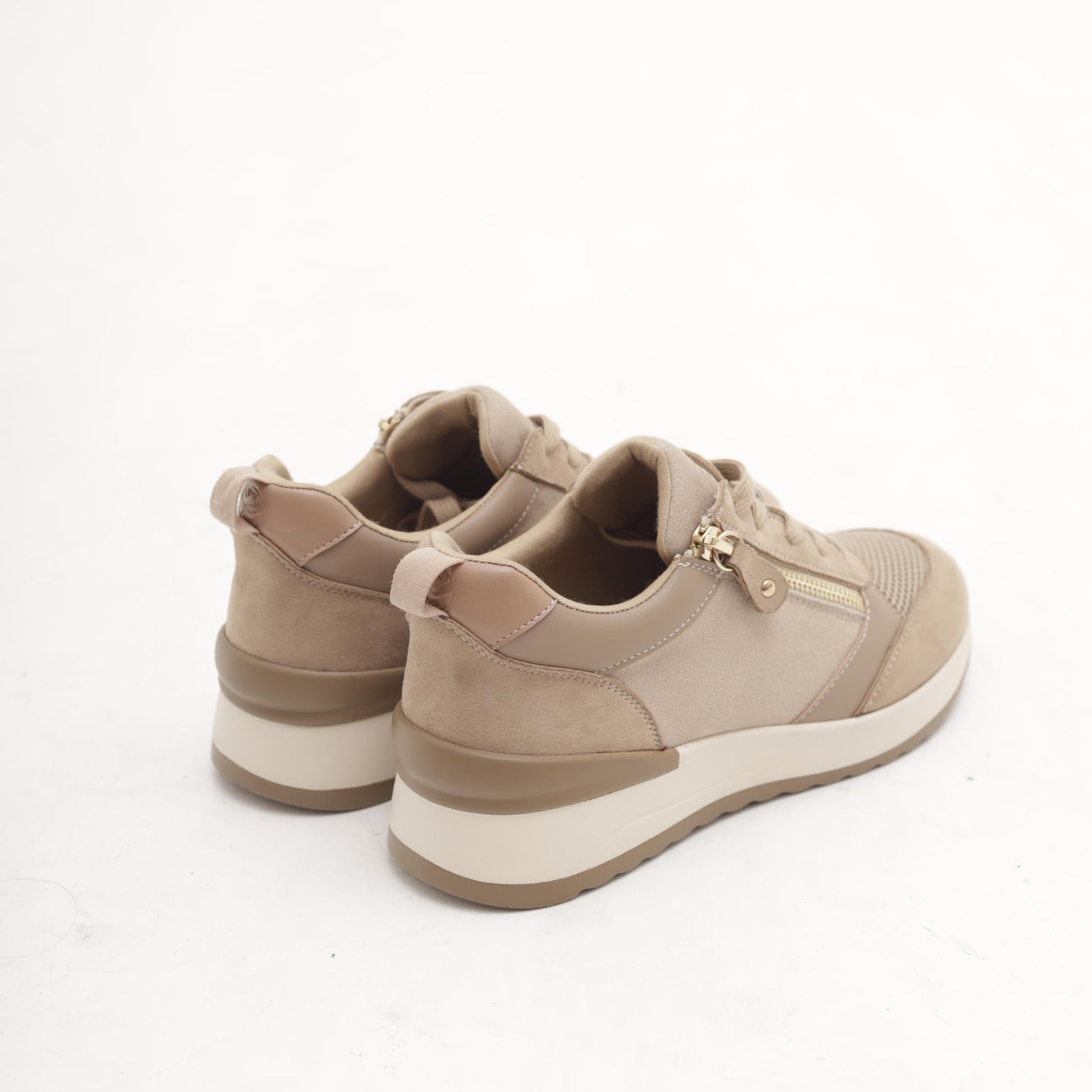 SNEAKERS ZIP TAUPE 