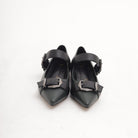DECOLLETE FLAT FIBBIE VERDE 