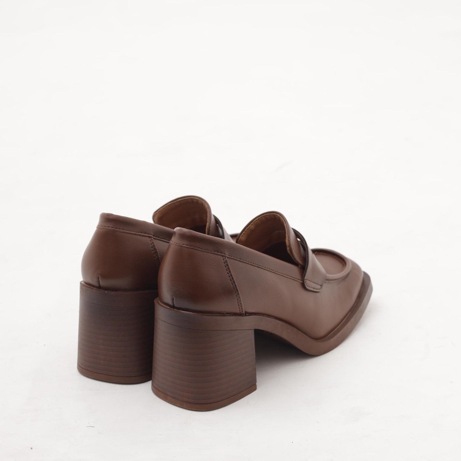 MOCASSINO QUADRATO TACCO MARRONE MP622PUMARRONE CHOCOLA