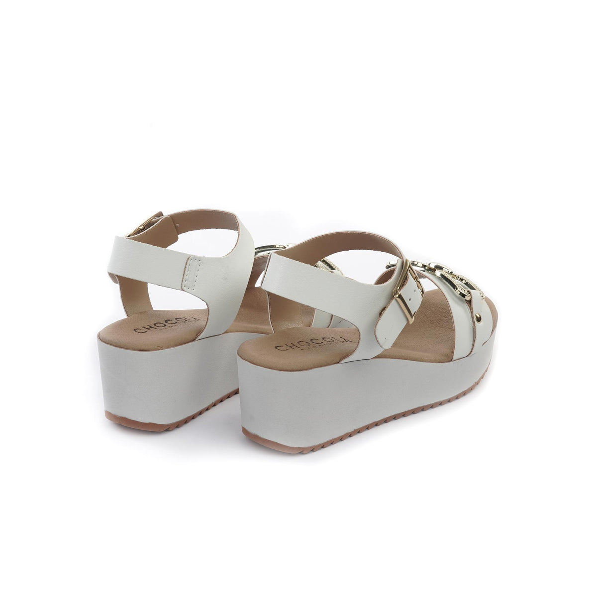SANDALO  ZEPPA CATENA BIANCO<BR/> 