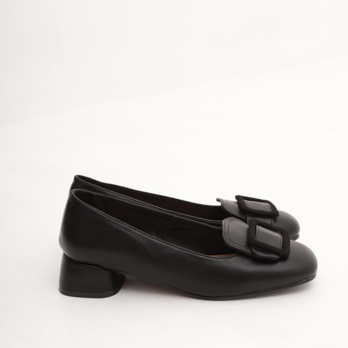 DECOLLETE' BASSA FIBBIA NERO 