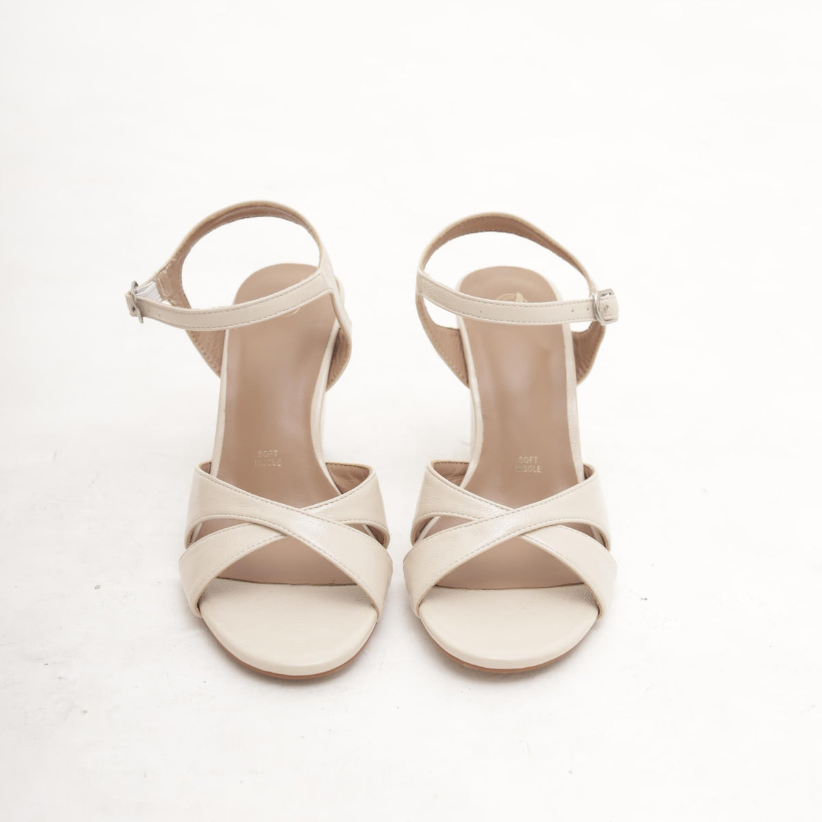 SANDALO ZEPPA INCROCIATO BEIGE 