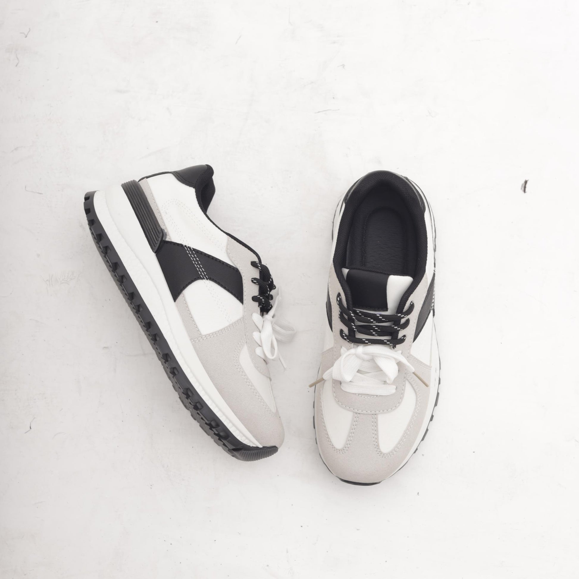 SNEAKERS RUNNING COLOUR BLOCK BIANCO 