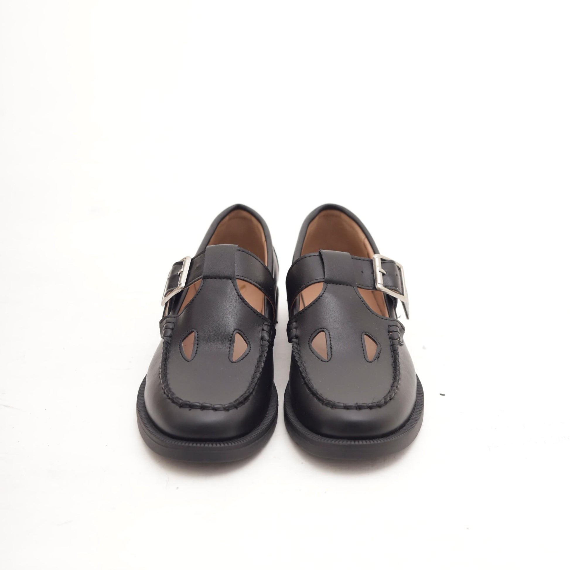 MARY JANE FLAT DUE BUCHI NERO 
