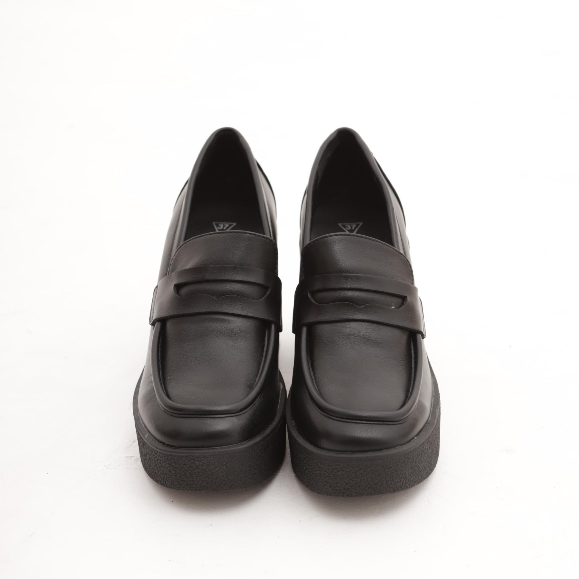 MOCASSINO CHUNKY LISCIO NERO MP350-3PUNE CHOCOLA