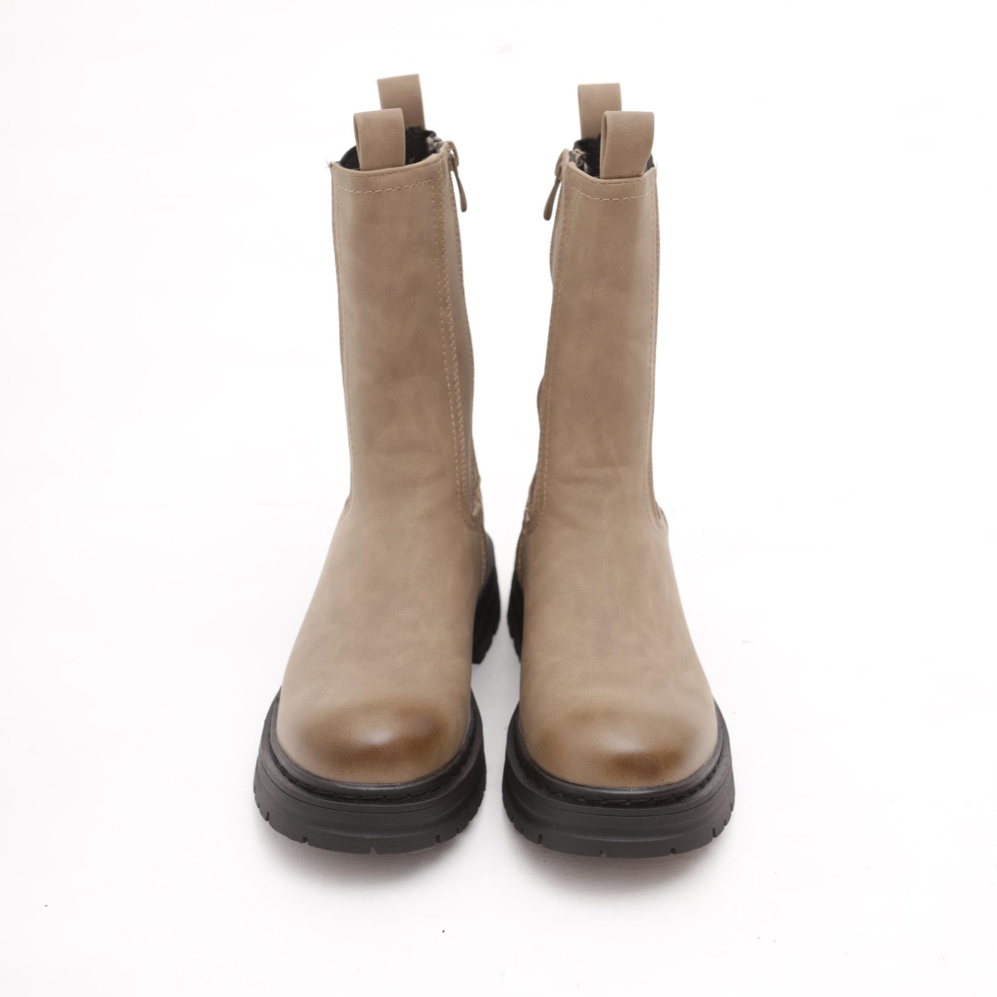 STIVALETTO ELASTICO E ZIP TORTORA 