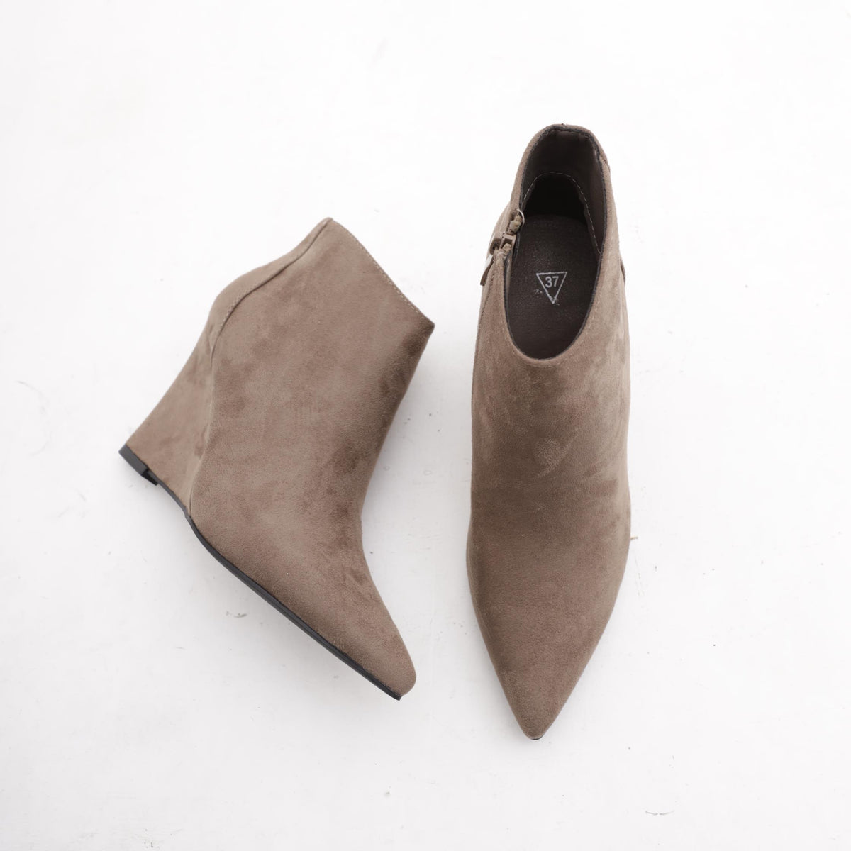 STIVALETTO ZEPPA TAUPE 