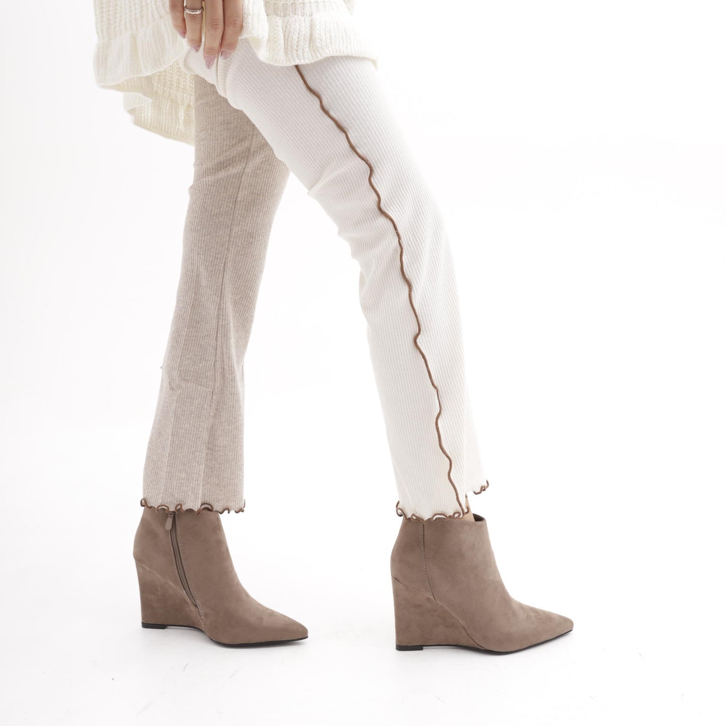 STIVALETTO ZEPPA TAUPE 