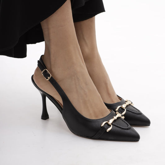 SLINGBACK MORSETTO NERO 