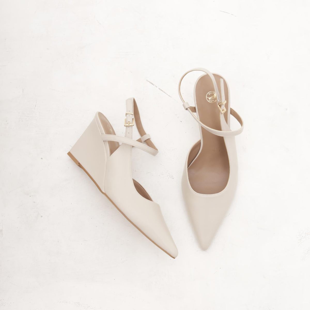 SANDALO ZEPPA INCROCIO BEIGE 
